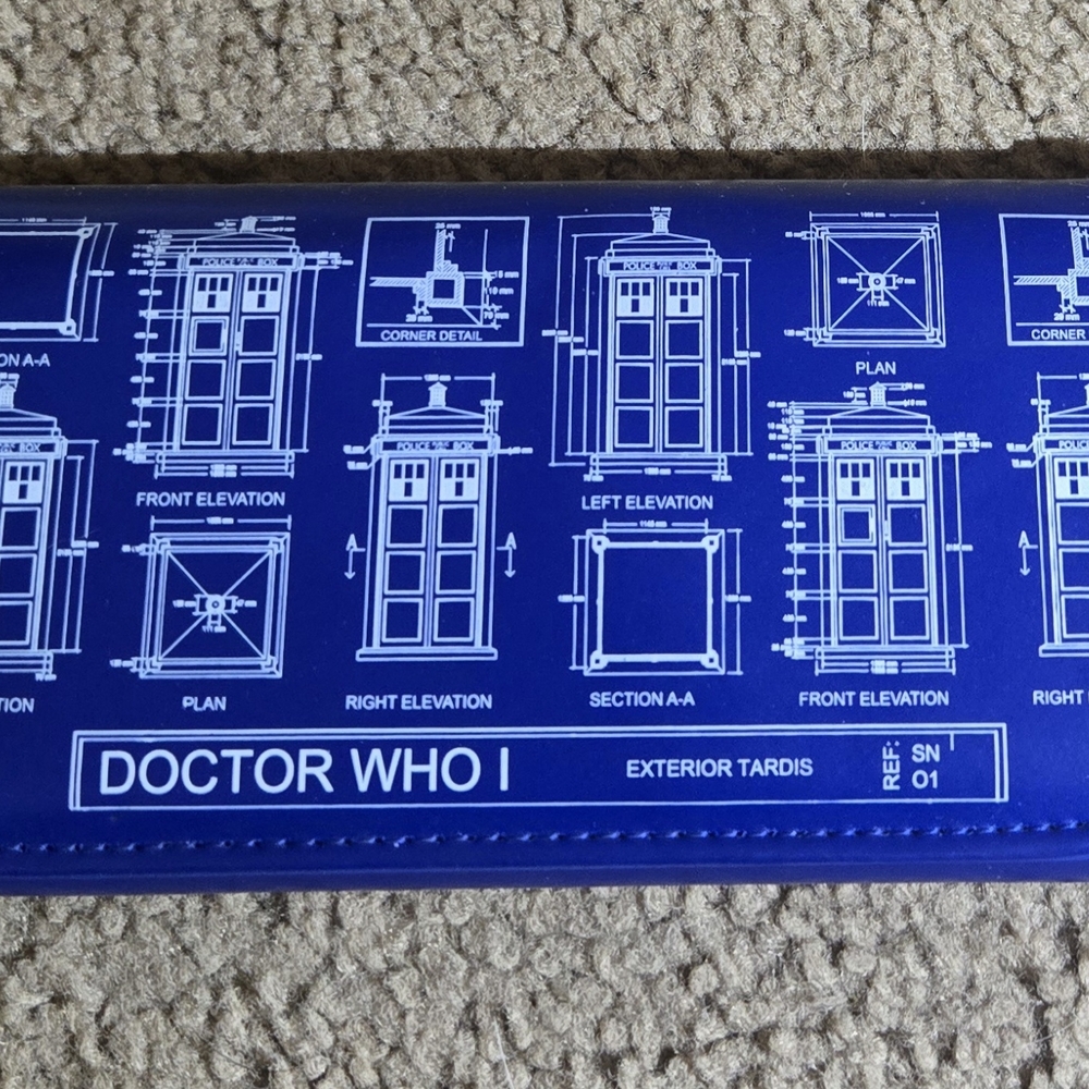 Hot Topic Blue Doctor Who Wallet